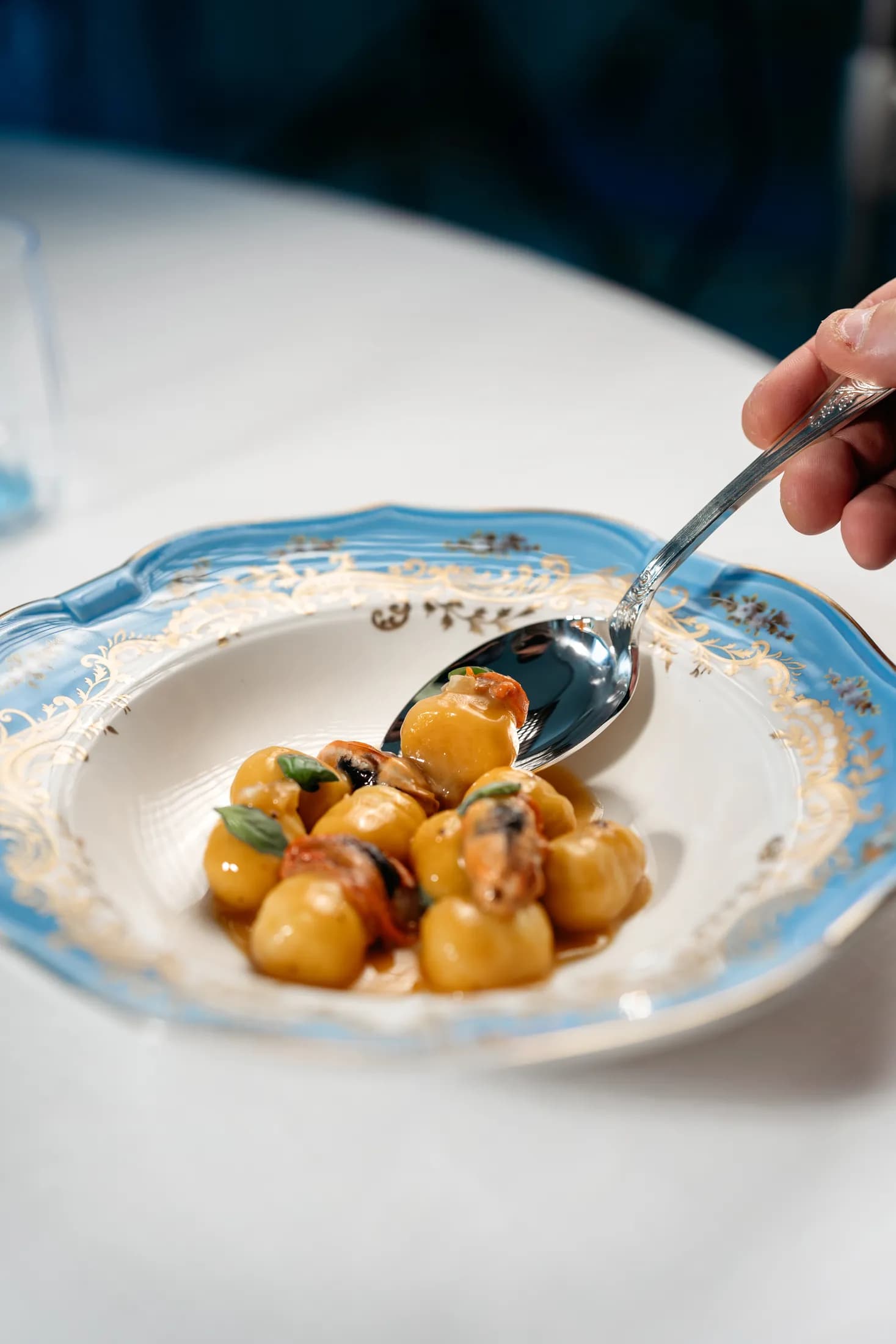 Gnocchetti serviti al tavolo da Casanova.