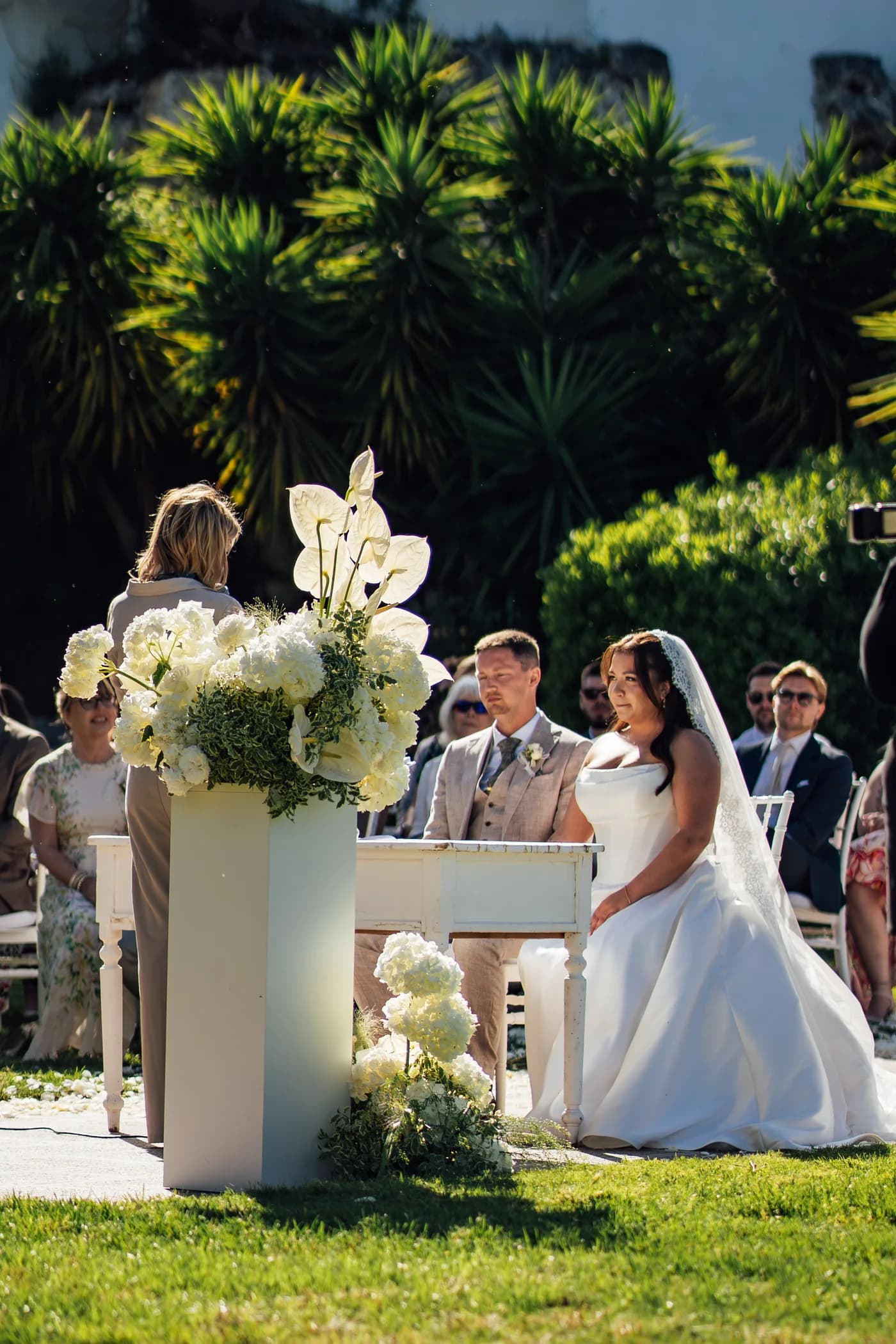 Cerimonia di matrimonio nel giardino de Il Trappetello.